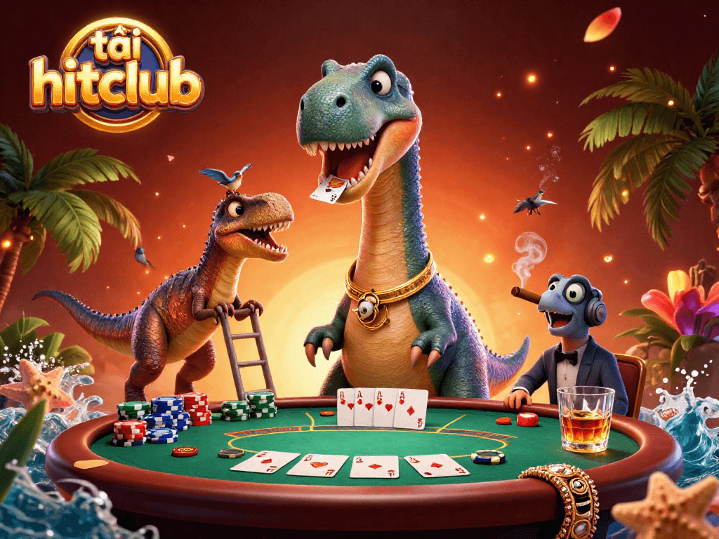 Engage in thrilling gameplay with tải hitclub at our vibrant virtual poker scene with dynamic characters.