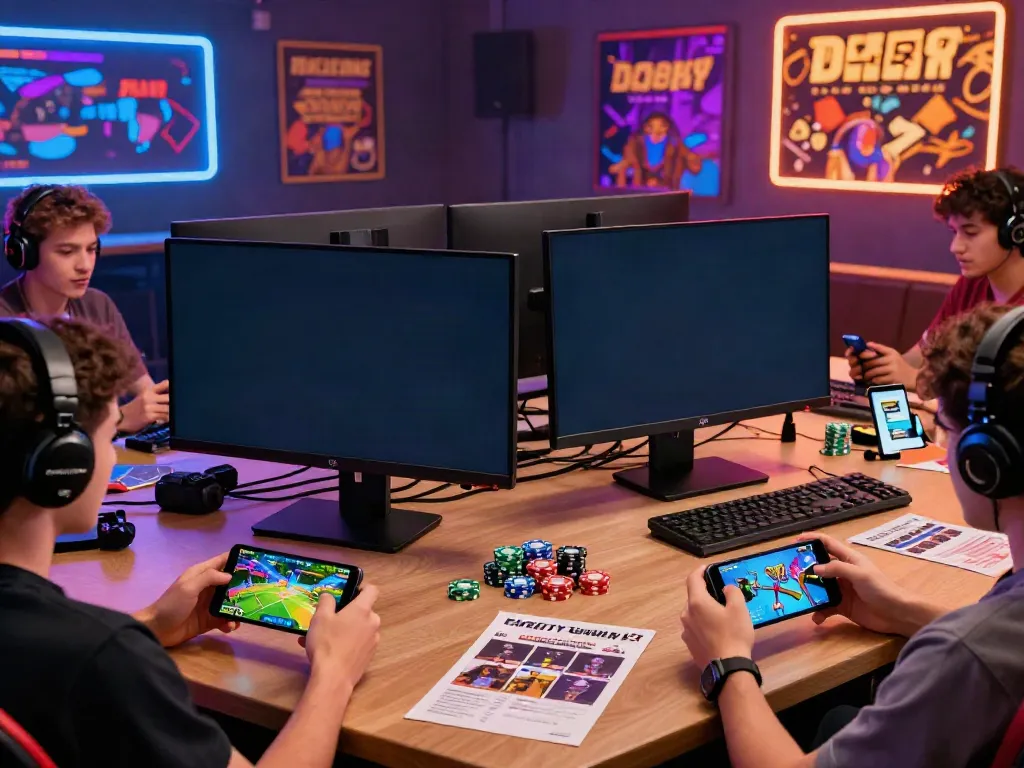 Online gaming scene illustrating da88 features with dynamic activities and promotional elements.