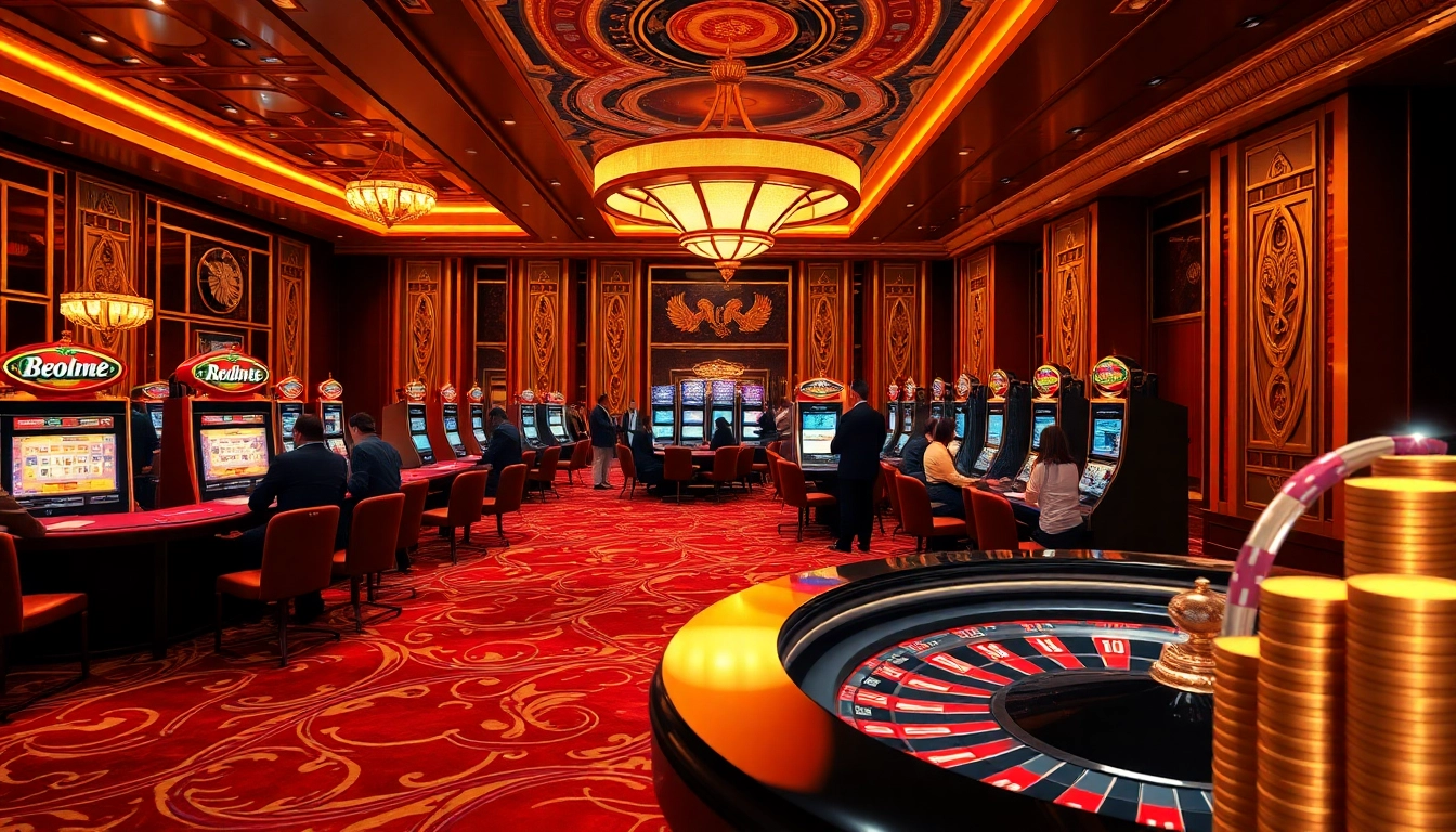 Engage in thrilling gameplay at https://rr8888.in.net/ with luxurious casino tables and vibrant slot machines.