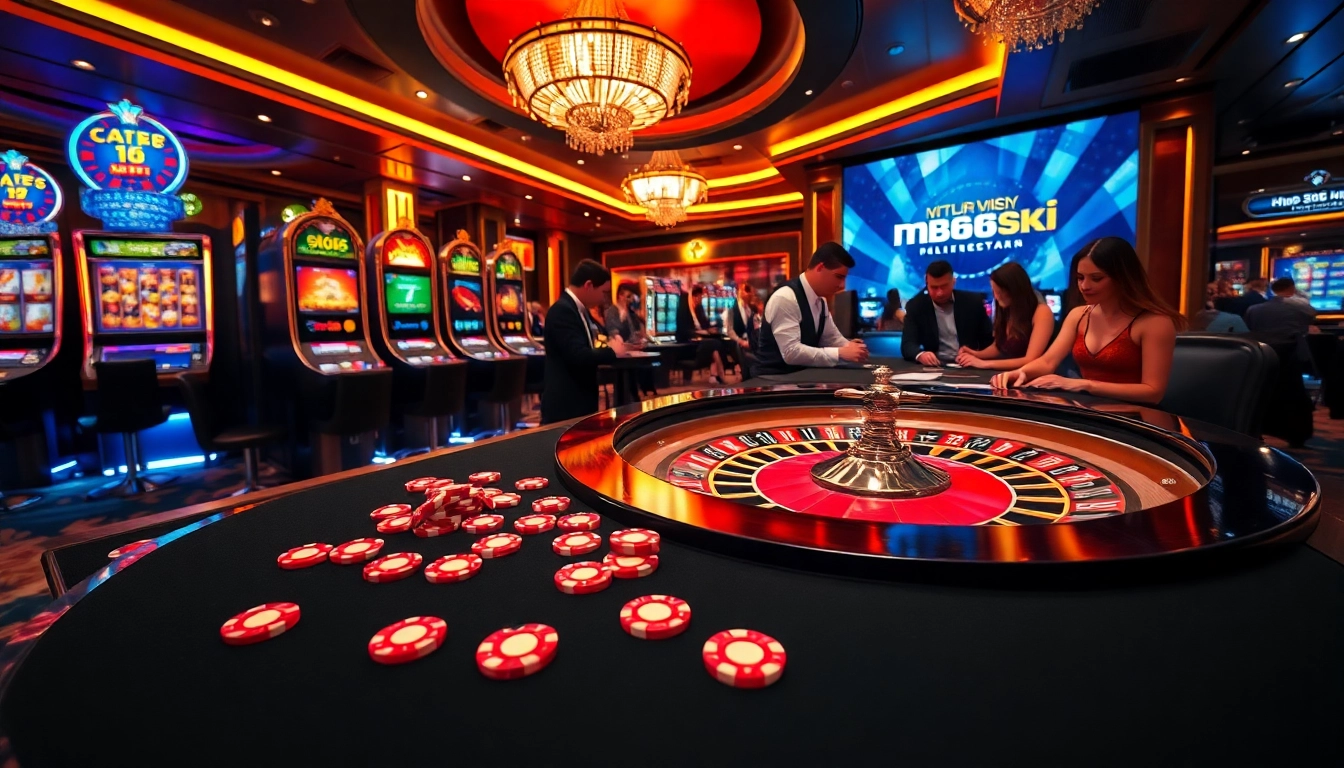 Experience thrilling games at https://mb66.ski/ with vibrant slots and engaging roulette tables.