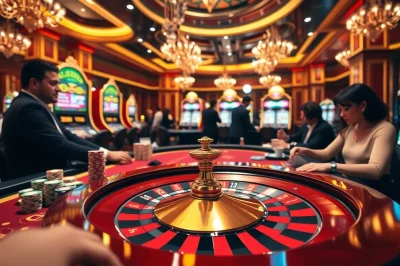 Engage in excitement at the k9k9 casino table with vibrant gambling elements.