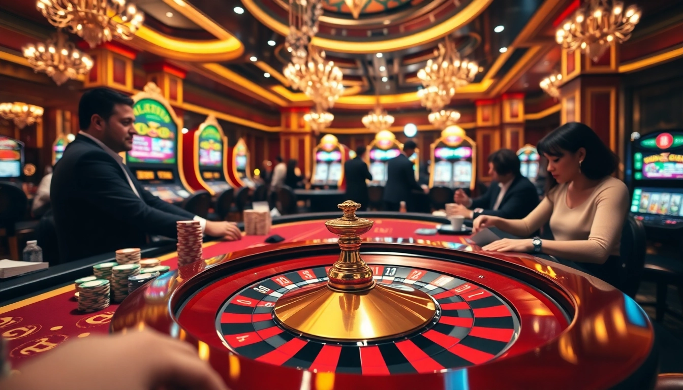 Engage in excitement at the k9k9 casino table with vibrant gambling elements.