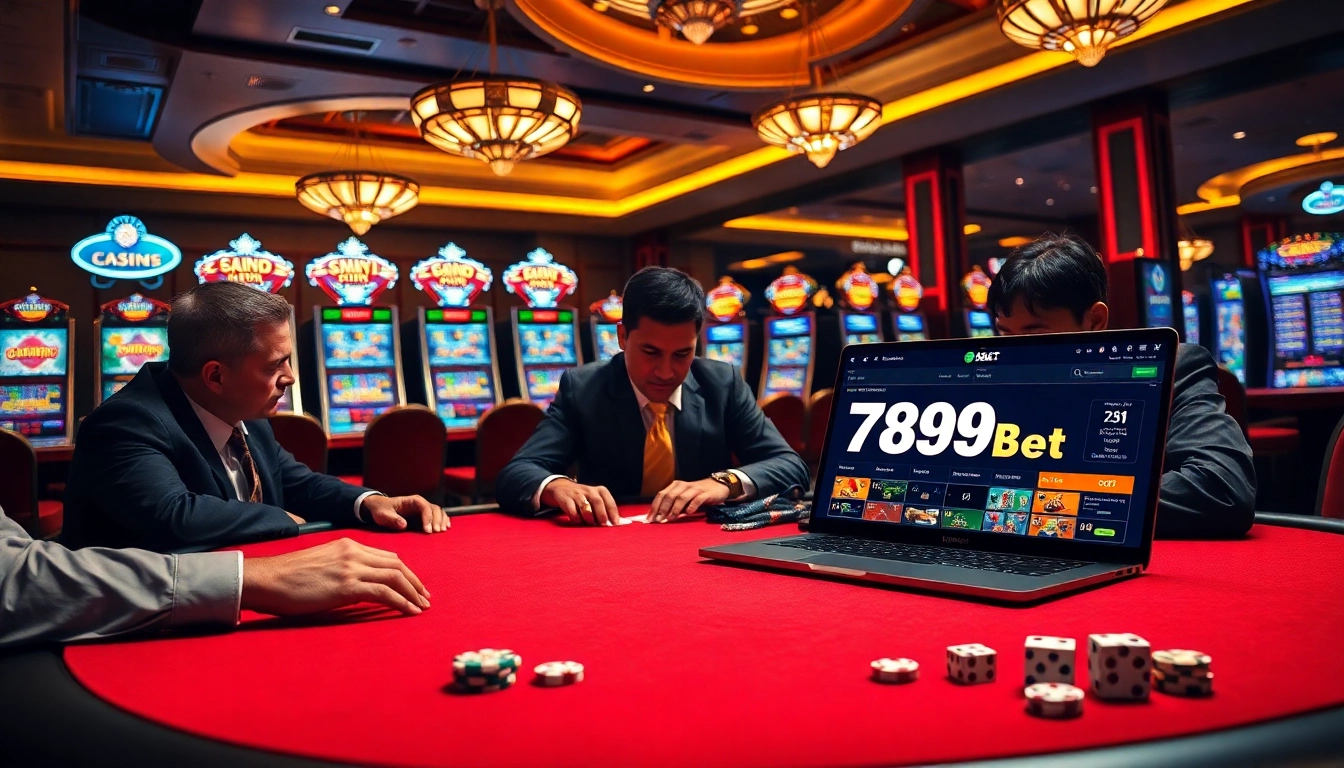 Engaging poker action at 789bet com casino with vibrant colors and luxury ambiance.